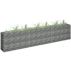 vidaXL Arriate de gaviones de acero galvanizado 270x30x60 cm