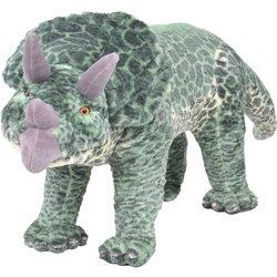 vidaXL Dinosaurio triceratops de peluche de pie verde XXL