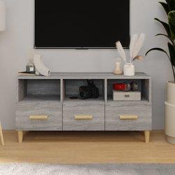 Mueble de TV gris Sonoma 102x36x50 cm madera multicapa