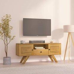 Mueble De Tv VIDAXL Marrón Madera (110x30x50 cm)