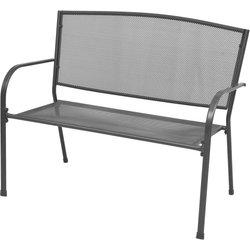 Banco Jardin VIDAXL Antracita Metal (108x60x88 cm)