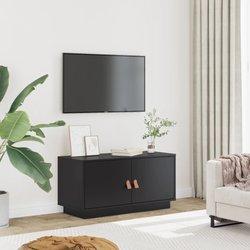 Mueble De Tv VIDAXL Negro Madera (80x34x40 cm )