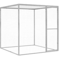 Jaula para gatos 1,5x1,5x1,5 m en acero galvanizado