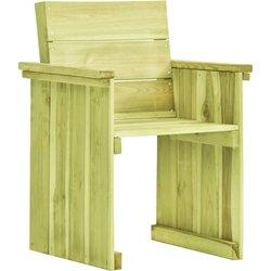 Silla de jardín en madera de pino impregnada