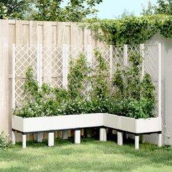 Jardinera con Gratzo Blanco 160x120x142 cm PP