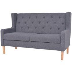 Sofa VIDAXL Gris Tela