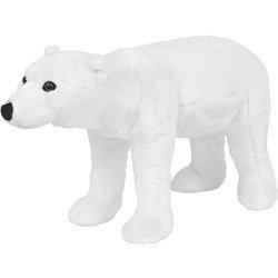 vidaXL Oso polar de peluche de pie blanco XXL