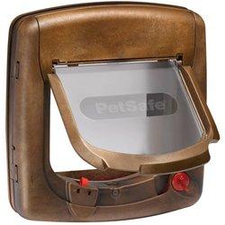 PetSafe Gatera magnética de 4 posiciones Deluxe 420 marrón 5006