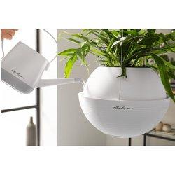 LECHUZA Jardinera colgante BOLA Color 23 ALL-IN-ONE blanco