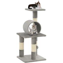 Árbol para Gatos con Rascadores Sisal 65 cm Gris