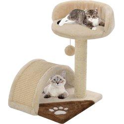 Árbol para Gatos con Rascadores de Sisal 40cm Beige y Marrón