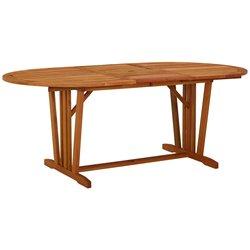 Mesa de jardín VIDAXL Marrón Madera (200x100x75 cm )