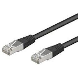 Goobay CAT 5-050 SFTP Black 0.50m cable de red 0,5 m Negro