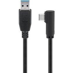 Goobay 66501 cable USB 1 m USB A USB C Negro