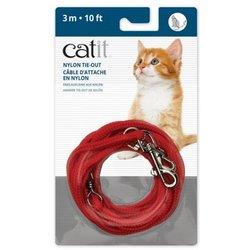 Catit Correa Extra Larga Roja para gatos 4,5m