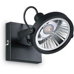 Ideal lux glim - 1 luz de techo negra