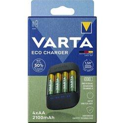 Varta Cargador ECO CHARGER, incluye 4 pilas recargables AA (2100 mAh), a partir de 4 unid.