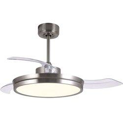 Ventilador dc areca níquel led 48w 3cct