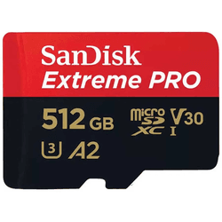 ext pro microsdxc 512gb+sd 200mb s