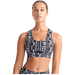 Top Suporte de Mujer para Fitness SUPERDRY Negro (S)