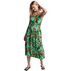 Superdry Vestido Vintage Cami Maxi Verde