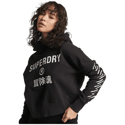 Superdry Sudadera Con Capucha Code Core Sport Crop Box