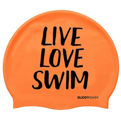 Buddyswim Gorro De Natación Live Love Swim Silicone