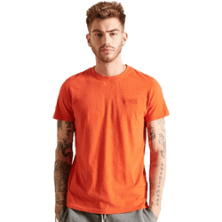 Camiseta para Hombre SUPERDRY (XS - Algodón - Naranja)