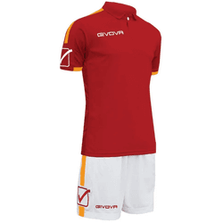 Ropa hombre Equipaciones completas Givova Conjunto Play Rojo,Blanco