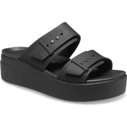 Crocs Sandalias Brooklyn Low Wedge Negro