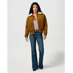 Wrangler Chaqueta Bomber Aviator Marrón