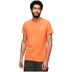 Camiseta de Hombre SUPERDRY Algodón Naranja (XL)