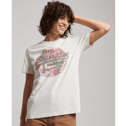 Camiseta SUPERDRY (XS - Blanco)