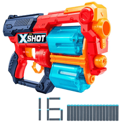 X-shot Pistola De Dardos Con Doble Carga Y 16 Dardos