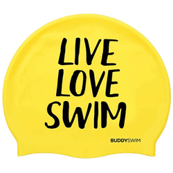 Buddyswim Gorro De Natación Live Love Swim Silicone