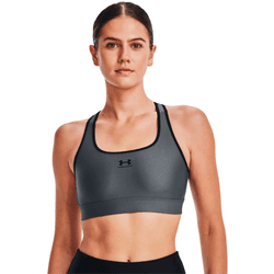 Sujetador de Mujer UNDER ARMOUR Sin Relleno Heatgear Gris (XS)