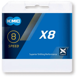 Componentes Cadenas Kmc Cadena X8 Road Plateado