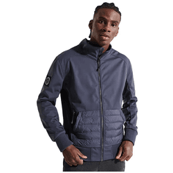 Superdry Chaqueta Bonded Soft Shell Azul