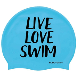 Buddyswim Gorro De Natación Live Love Swim Silicone