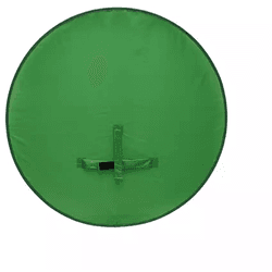 Fondo de Croma Verde de 142cm para Fotografía, Telón Verde Circular Portátil para Estudio de Video， Reflector  Pantalla Redondo para Silla, Fondo de Videos En Vivo, Youtube, TikTok, Instagram, Facebook, Diametro 142cm