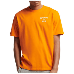 Superdry Camiseta Code Core Sport Naranja