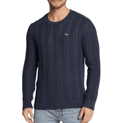 Camiseta de Hombre TOMMY JEANS Dunkelblau Cable Azul (M)