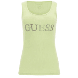 Camiseta GUESS JEANS Algodón Mujer (XS - Verde)