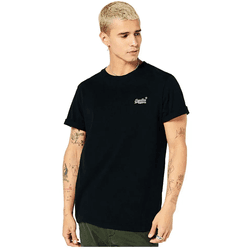 Camiseta para Hombre SUPERDRY (S - Algodón - Negro)