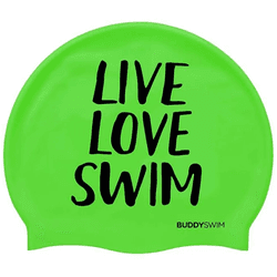 Buddyswim Gorro De Natación Live Love Swim Silicone