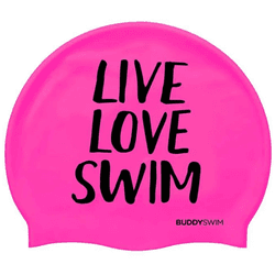 Buddyswim Gorro De Natación Live Love Swim Silicone