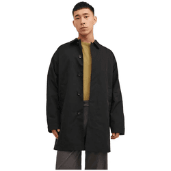 Jack & Jones Gabardina Crease Mac Negro