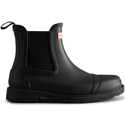 Hunter CHELSEA COMMANDO Bota De Agua mujer Negro