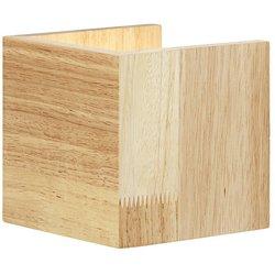 Ledvance Smart+ WiFi Aplique de pared LED DecorWood (7 W, L x An x Al: 11 x 11 x 11 cm, Madera, Blanco cálido)