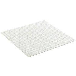 Alfombra baño diamond 54x54 cm blanco